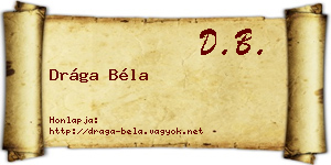 Drága Béla névjegykártya